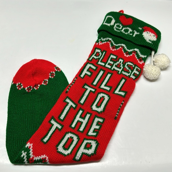 Dear Santa Please Fill To The Top Stocking - Picture 2 of 12